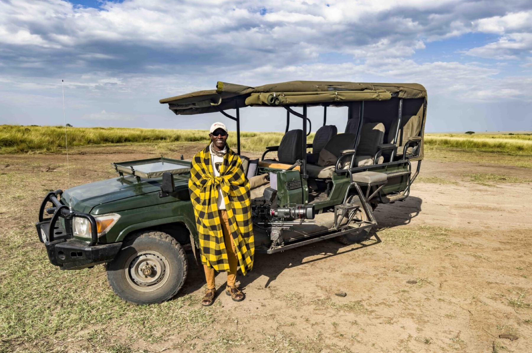Inside Mlima&rsquo;s photography safari vehicle